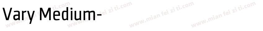Vary Medium字体转换